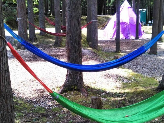 ハンモックでまったり過ごすのがおすすめ