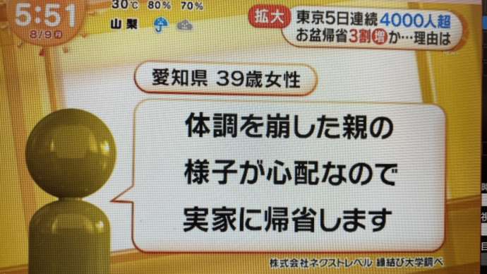 縁結び大学調べ　2021年のお盆休み＆夏休みのアンケート調査に関する統計データ　フジテレビ「めざましテレビ」にて使用された画像3