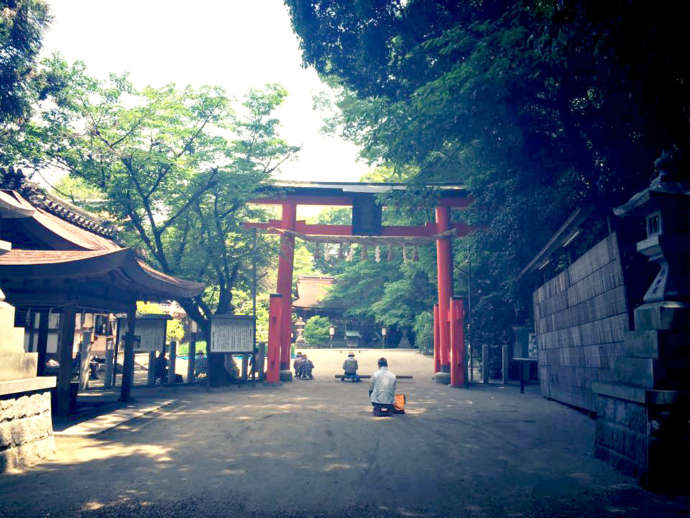 廣瀬大社の二の鳥居