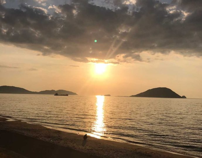 志賀島・勝馬海岸のサンセット