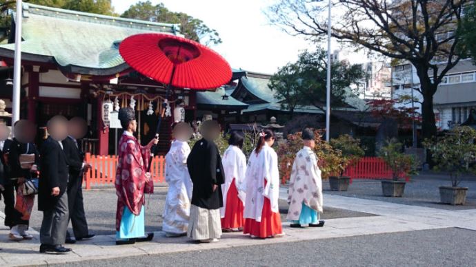 開口神社における神前結婚式の流れについて