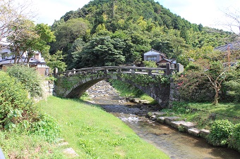 朝倉市秋月にある目鏡橋