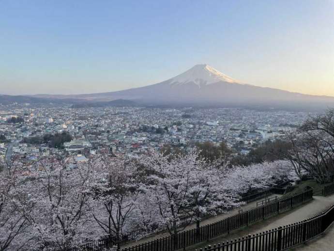 新倉富士浅間神社からの景色