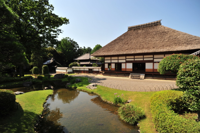 栃木県足利市にある「足利学校方丈」の外観 