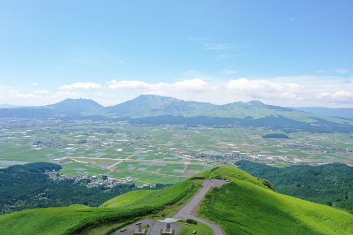 大観峰から見た阿蘇五岳