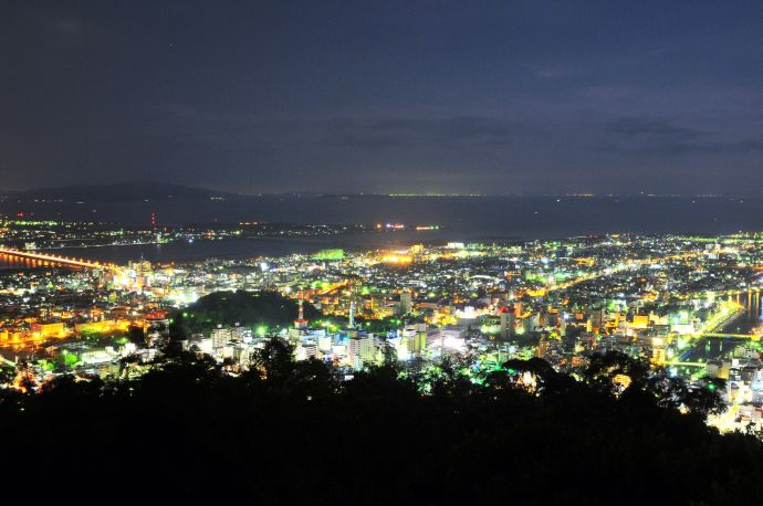 眉山の夜景