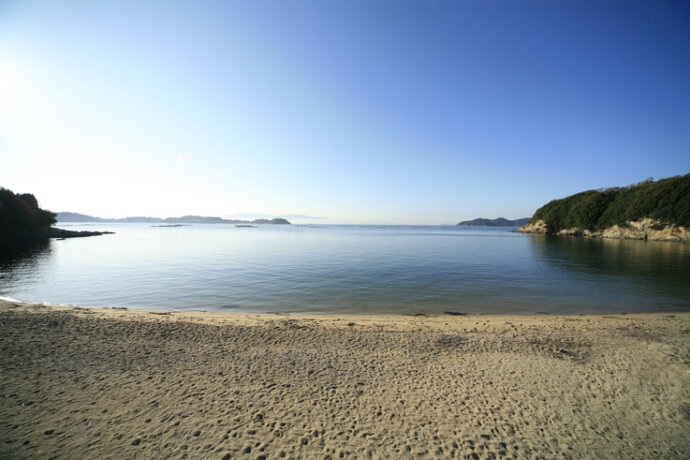 頭島の海水浴場