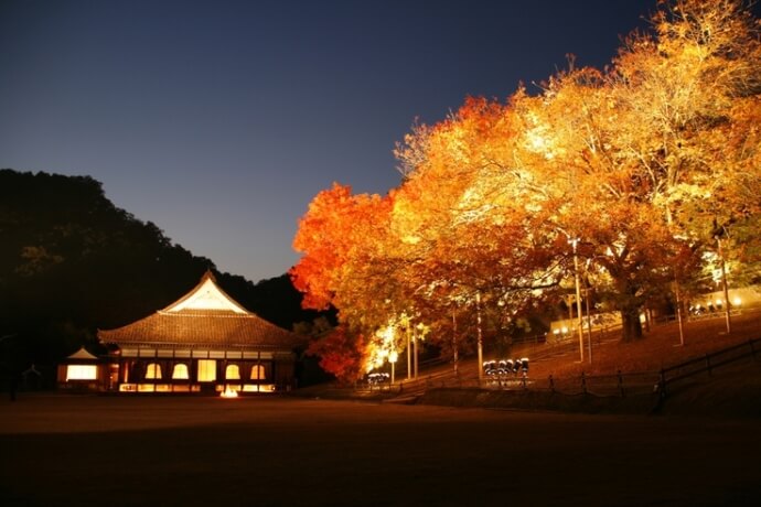 旧閑谷学校の秋の風景