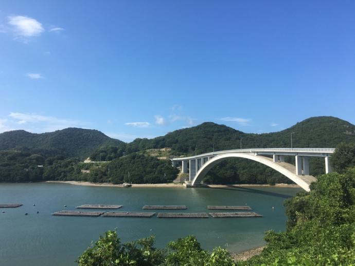 頭島大橋の一望