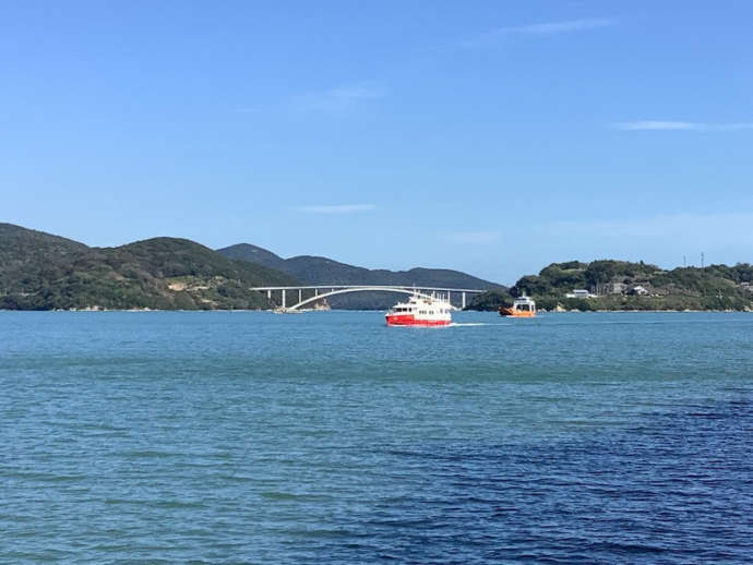 岡山県備前市の日生から見る瀬戸内海の風景