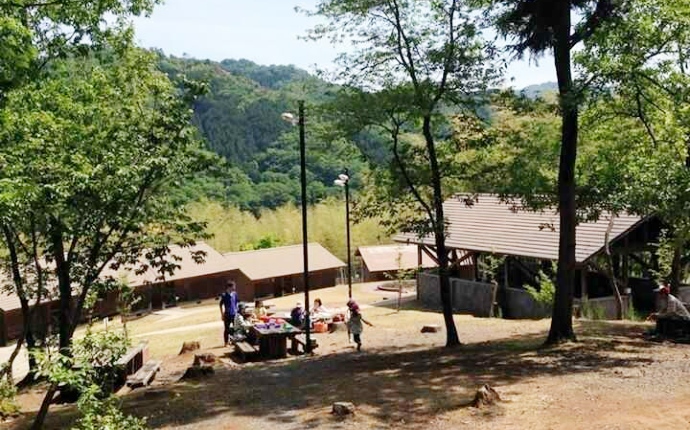 鳥取県八頭郡にある「船岡竹林公園」のキャンプ場