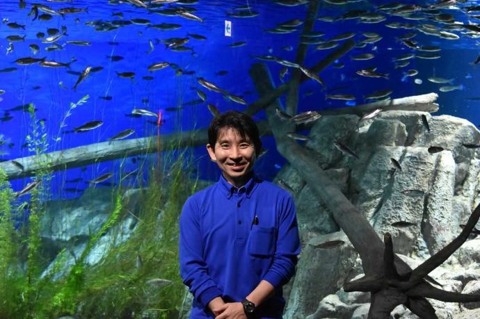 サケのふるさと千歳水族館の館長菊池さん