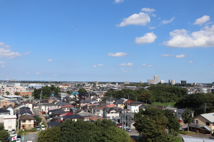 守谷市の遠景