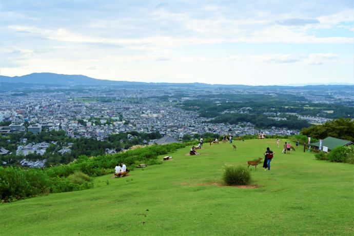 若草山から見た奈良市内の遠景