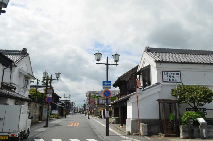 土浦市立博物館周辺の古い街並み