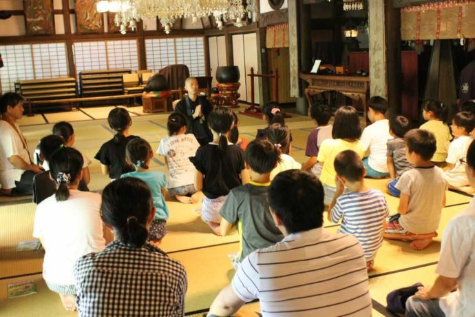 栃木県大田原市にある大雄寺での法話の様子