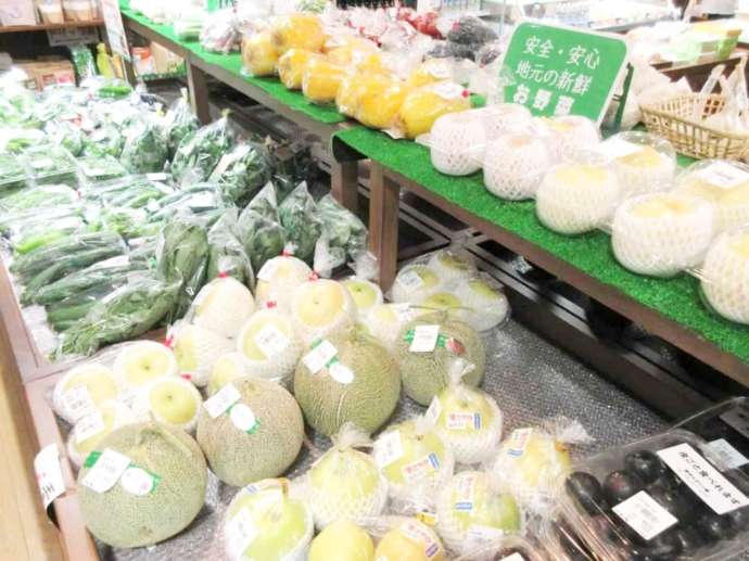 鳥取県西伯郡大山町にある「道の駅 大山恵みの里」で売られているフルーツ