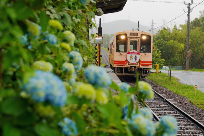 明知鉄道が走る風景