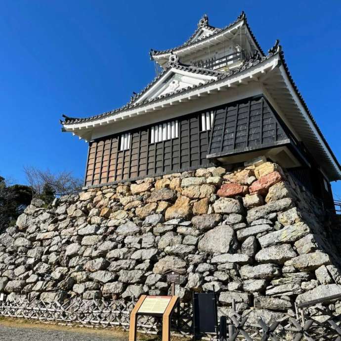 浜松城を下から見上げた様子