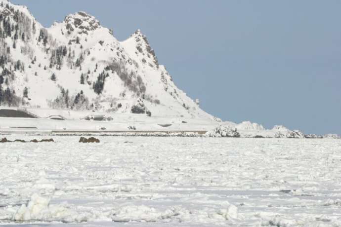 流氷と北見神威岬