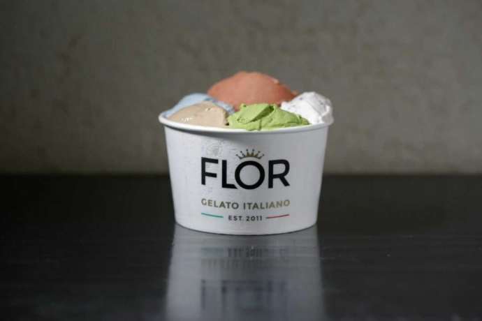 FLOR GELATO ITALIANO OSAKAのジェラート5種盛