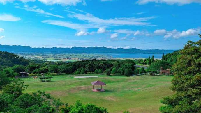 松江市宍道ふるさと森林公園キャンプ場から見える景色