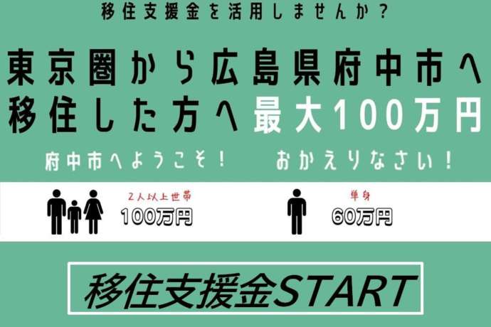 府中市の移住支援金STARTの画像