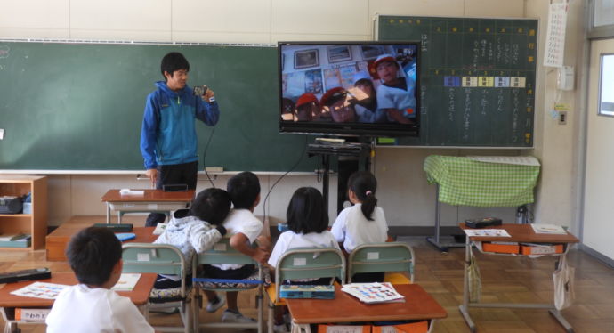 富士宮市内の学校の様子