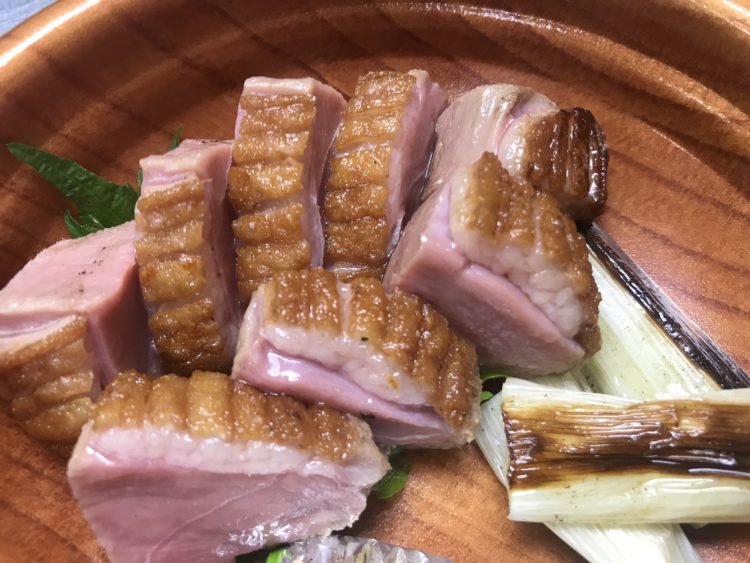 旬やみなくちのテイクアウト・デリバリー弁当：鴨の藁焼き（¥1,190）