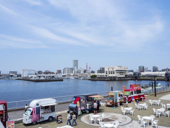 船橋港親水公園の風景