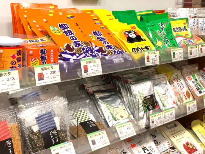 銀座熊本館のふりかけコーナー