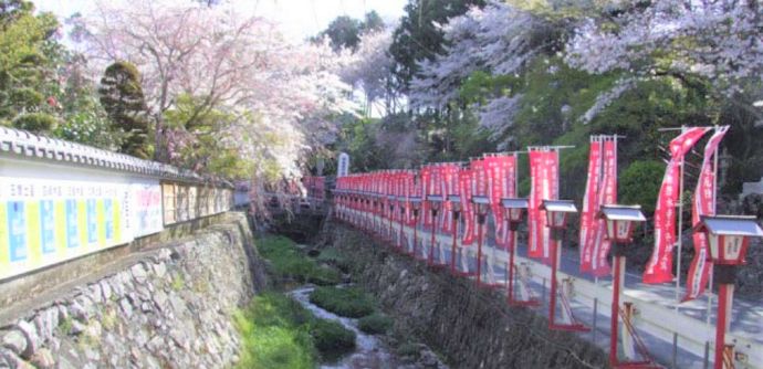 静岡県浜松市にある岩水寺の様子