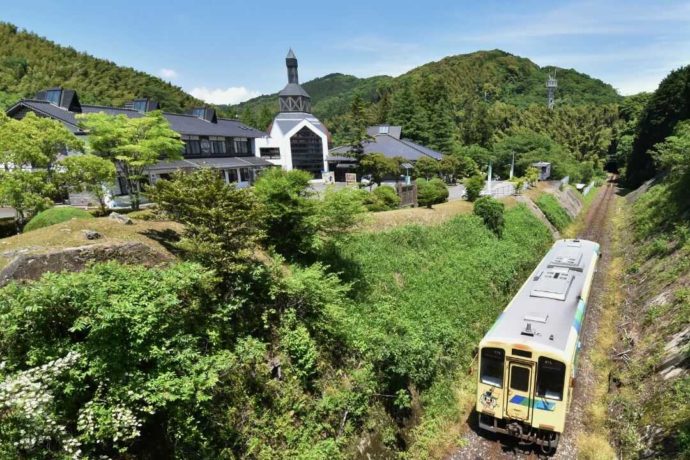 源じいの森から徒歩圏内に線路が敷かれている平成筑豊鉄道