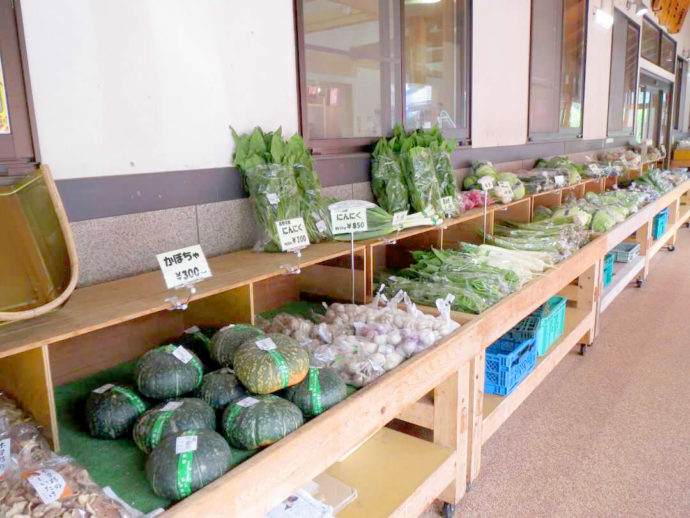 きそむら道の駅で売られている農産物