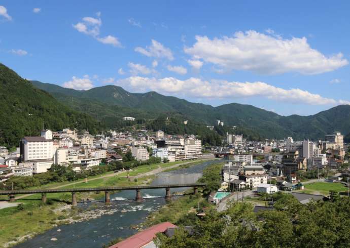 下呂温泉周辺の全景