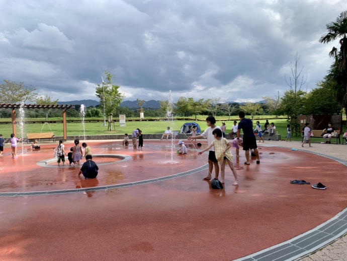 五條中央公園の噴水