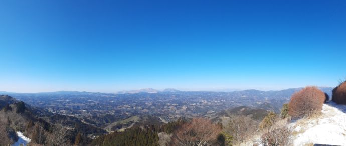 桝形山の頂上の景色