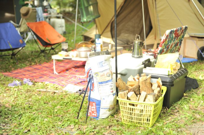 滋賀県米原市にあるキャンプ場・グリーンパーク山東でのキャンプの様子とキャンプグッズ