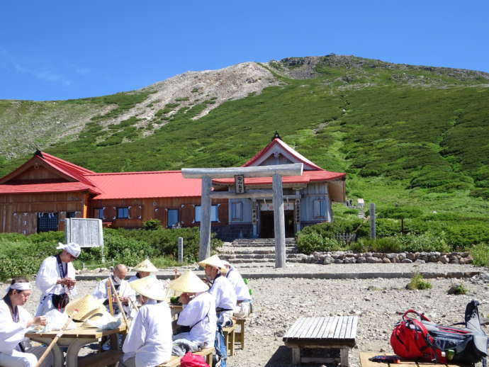 白山の山頂付近の様子