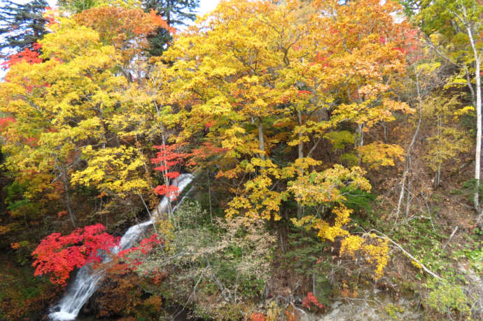 三段の滝の全景