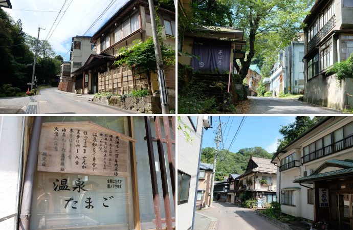 花巻市にある台温泉のまちなみ