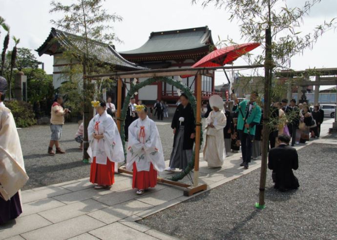 羽田神社の参進