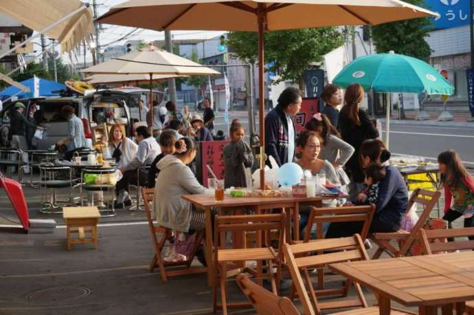 「ハツキタ商店街」のイベント風景