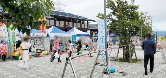 道の駅のイベント「ふくしまフェスタ」の様子