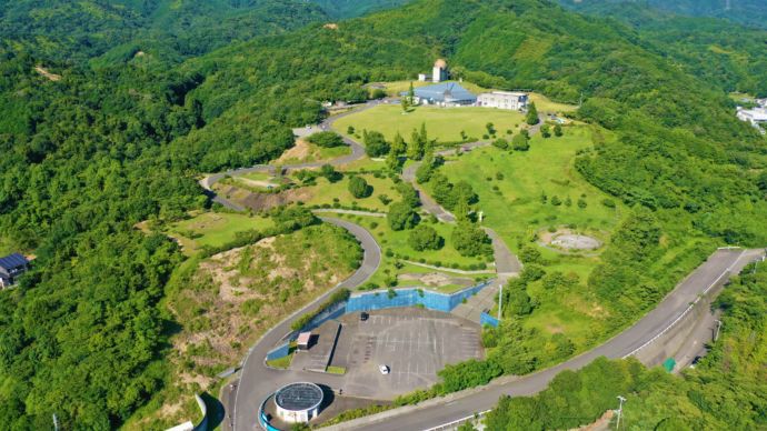 「かわべ天文公園」の上空写真