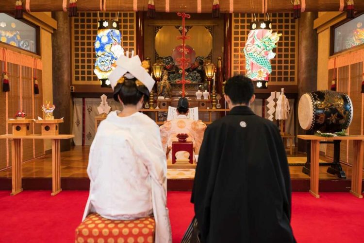 青森県青森市にある廣田神社の祝詞奏上の儀