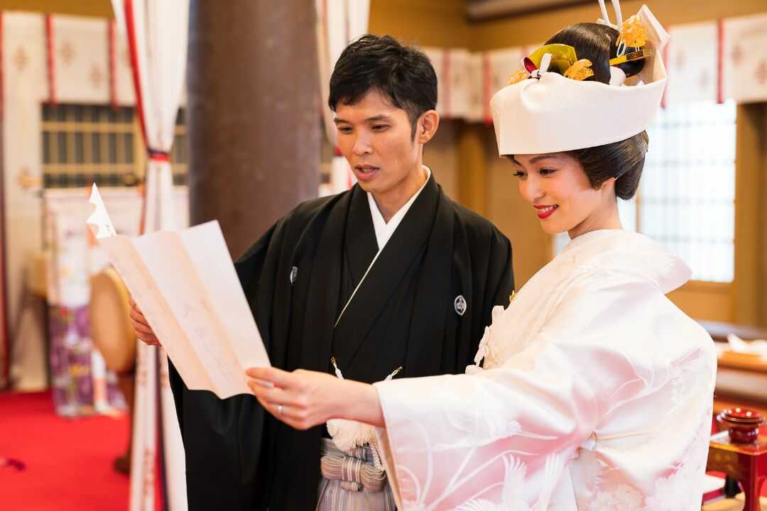 青森県青森市にある廣田神社の誓詞奏上