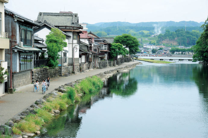 日田市の三隈川