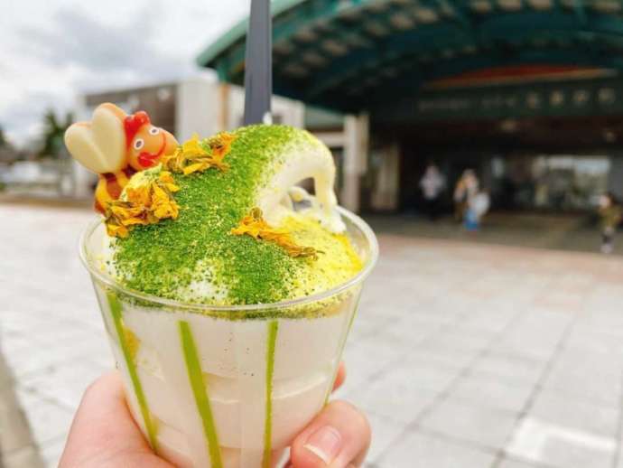 道の駅たきかわの菜の花畑ソフト