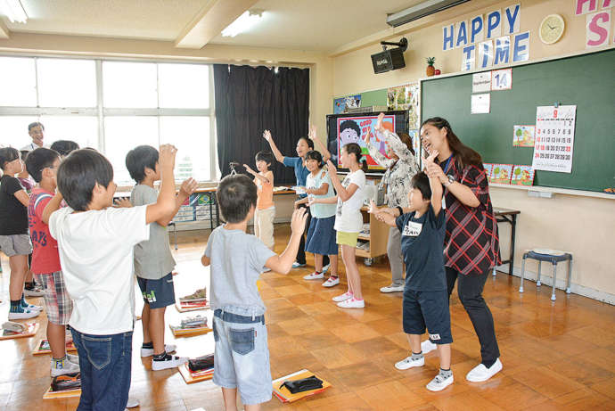 境町の英語教育の様子